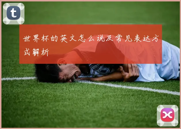 世界杯的英文怎么说及常见表达方式解析